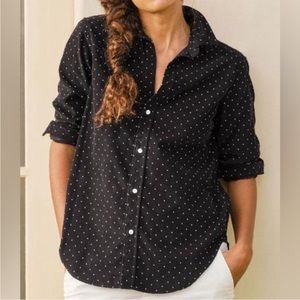 Frank & Eileen Black Polka Dot Button Down Shirt